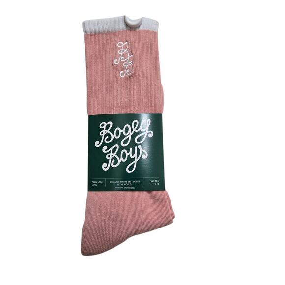 Bogey Boys Other - Bogey boys socks by macklemore mens size 9-12 m/L pastel pink long crew socks